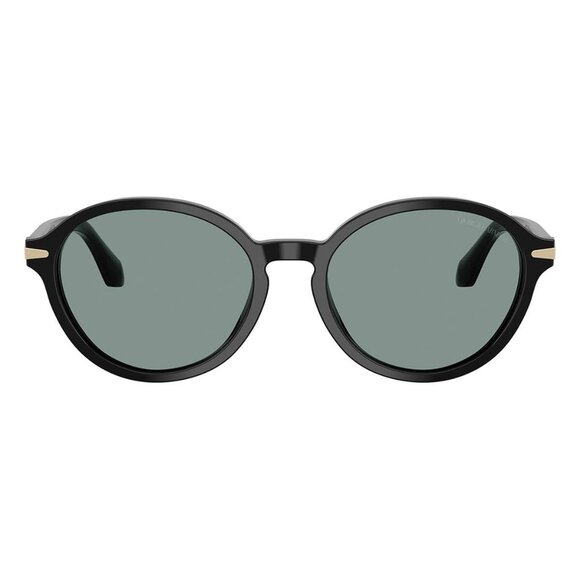 New GIORGIO ARMANI Black Round AR8237 5875/56 Sunglasses Women - Picture 2 of 6